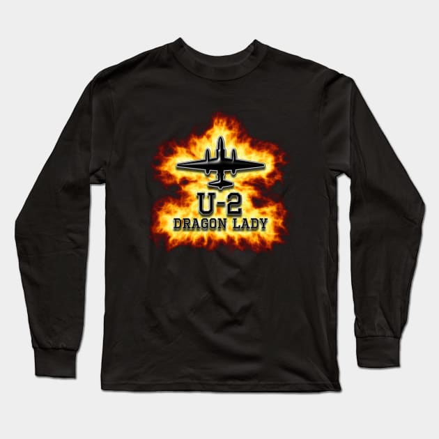 U-2 Dragon Lady Long Sleeve T-Shirt by DrewskiDesignz